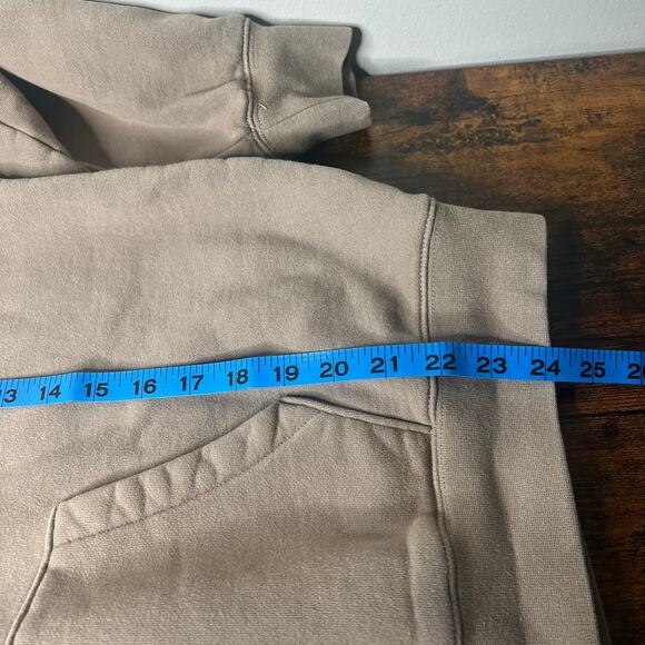 Fear of God Essentials Hoodie Desert Taupe Tan Size S Streetwear Heavy Pullover - Picture 11 of 12